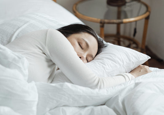 Sleeping with pillow
